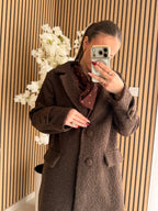 Manteau Teddy Marron