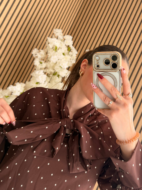Blouse CAMÉLIA Chocolat