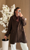 Manteau Teddy Marron
