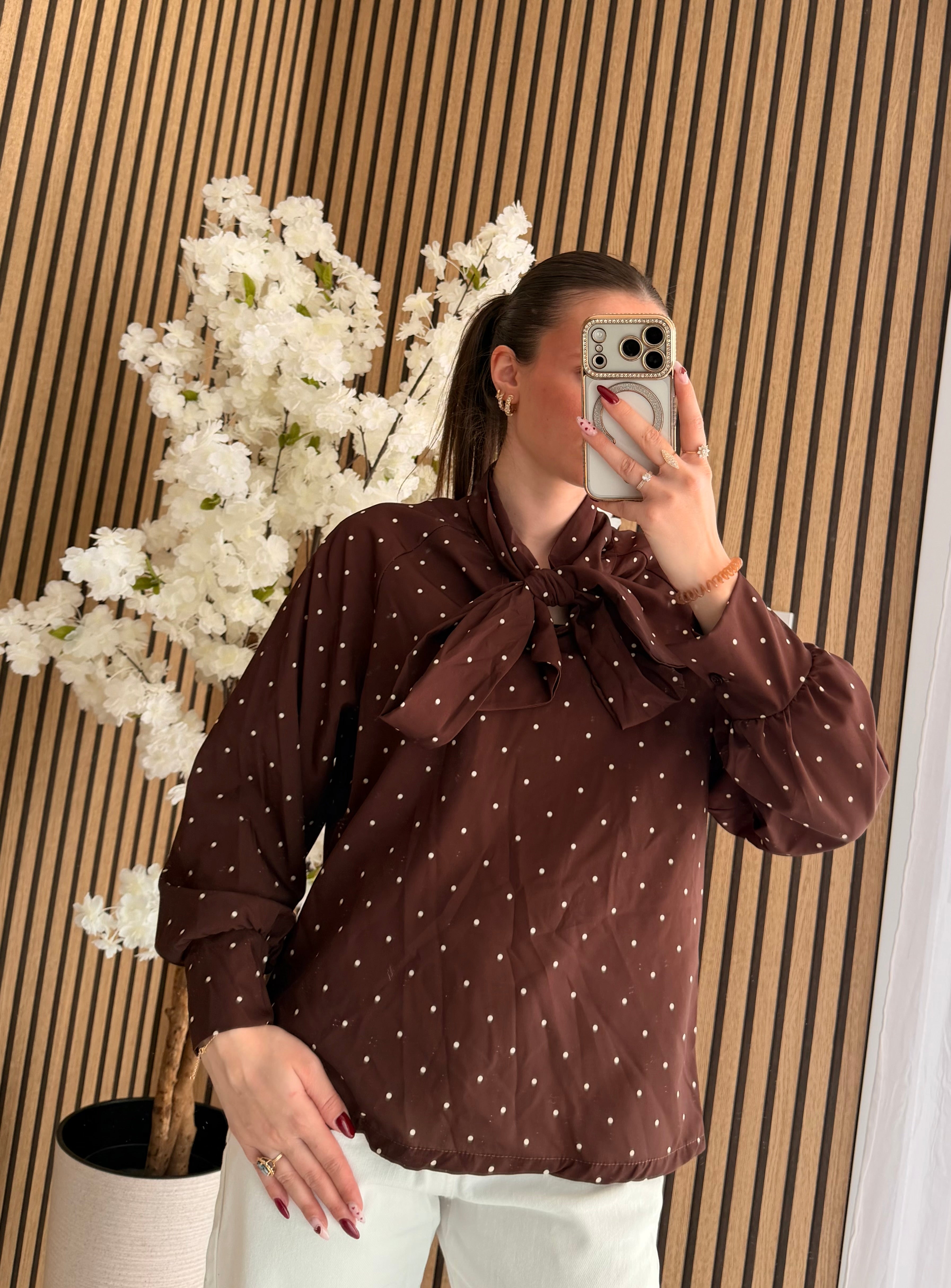 Blouse CAMÉLIA Chocolat